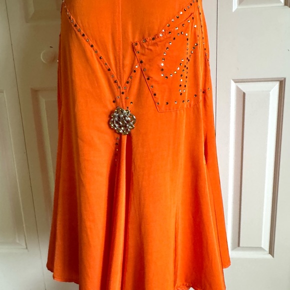 VERSACE JEANS COUTURE Orange Tank Dress 6/42 - Picture 6 of 11